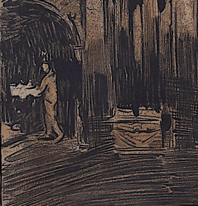 St John's College, Oxford, Litografía de William Nicholson en venta 3