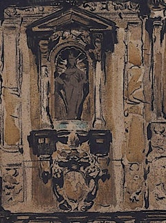 University College, Oxford lithograph by William Nicholson