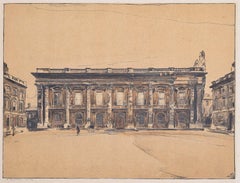 Christ Church Library, Oxford College, William Nicholson lithograph 1905 