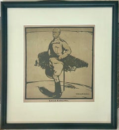 Nicholson, William (1872-1949) Lord The Roberts, lithographie en couleurs