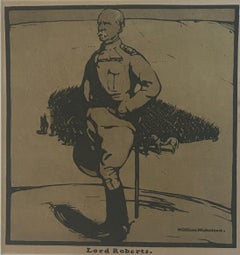 Nicholson, William (1872-1949) Lord The Roberts, lithographie en couleurs