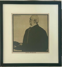 William Nicholson, William (1872-1949) Prince Bismark, lithographie en couleurs