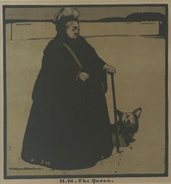 Nicholson, William (1872-1949) Queen Victoria, Colour Lithograph