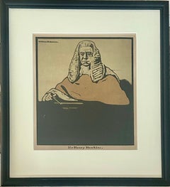 Nicholson, William (1872-1949) Sir Henry Hawkins, Colour Lithograph