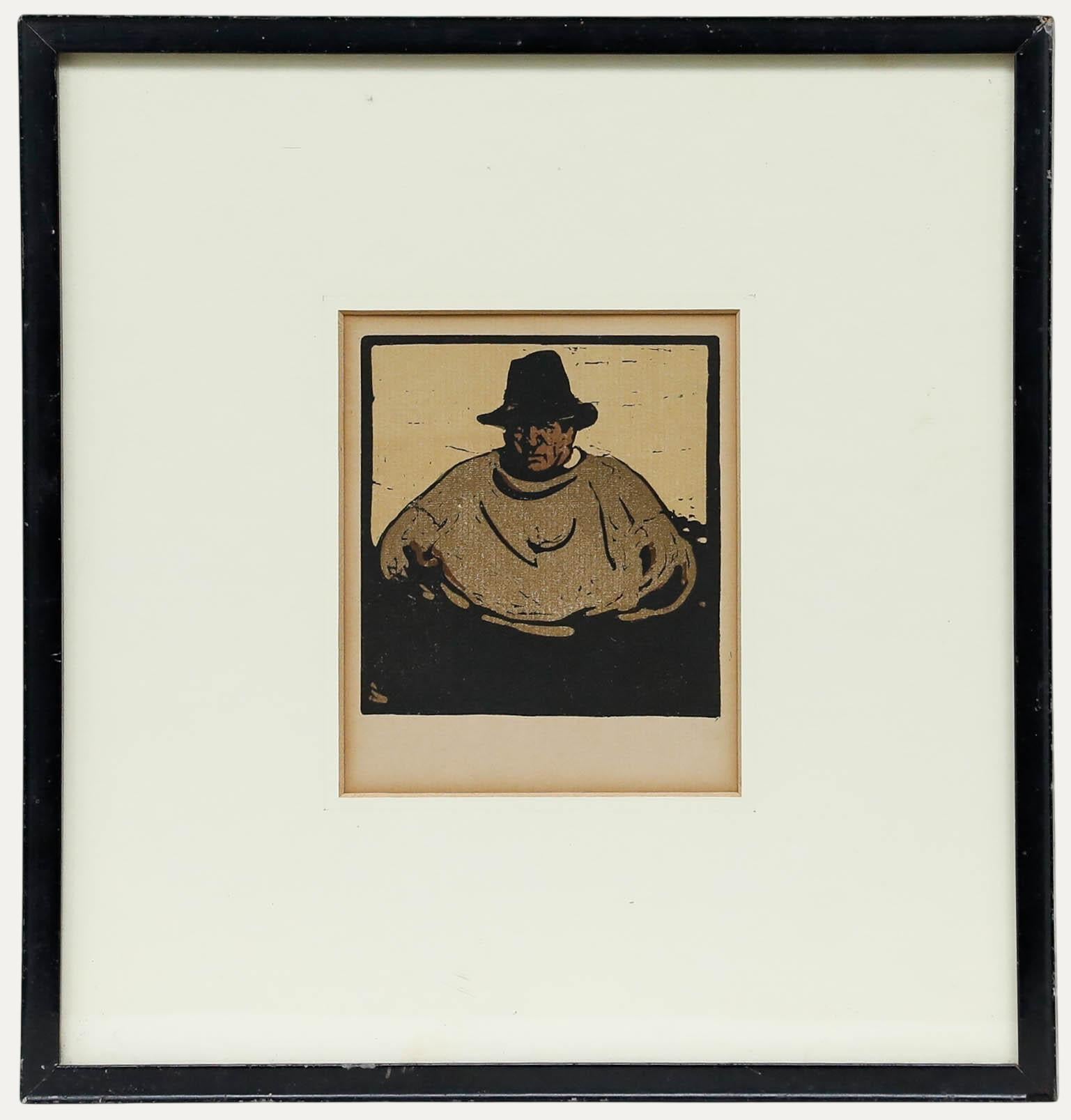 Sir William Nicholson (1872-1949) - Early 20th Century Lithograph, A Fisherman