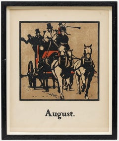 Sir William Nicholson (1872-1949) - Early 20th Century Lithograph, August