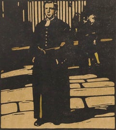 Sir William Nicholson (1872-1949) - Early 20th Century Lithograph, Bluecoat Boy