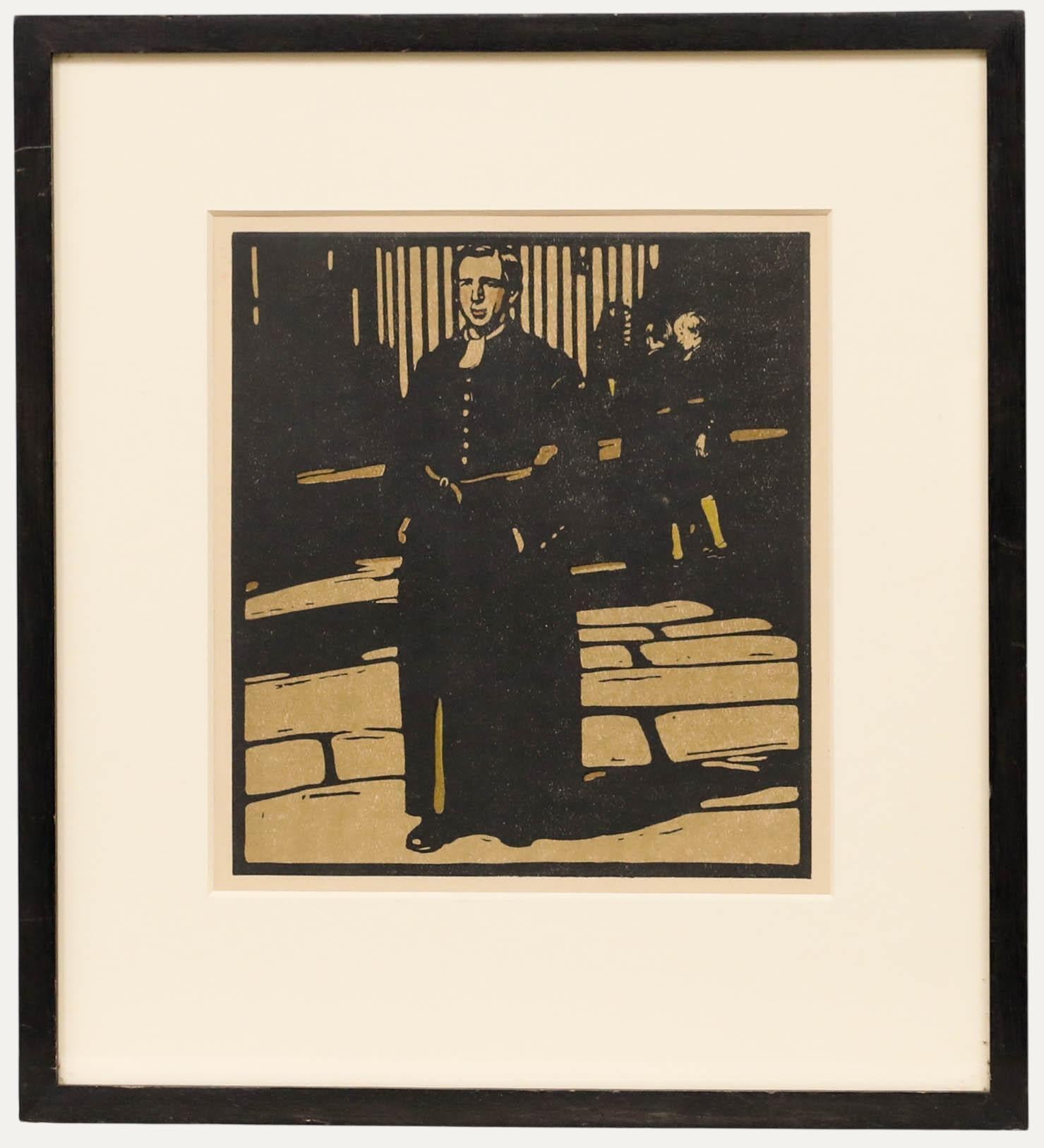 Sir William Nicholson (1872-1949) - Early 20th Century Lithograph, Bluecoat Boy