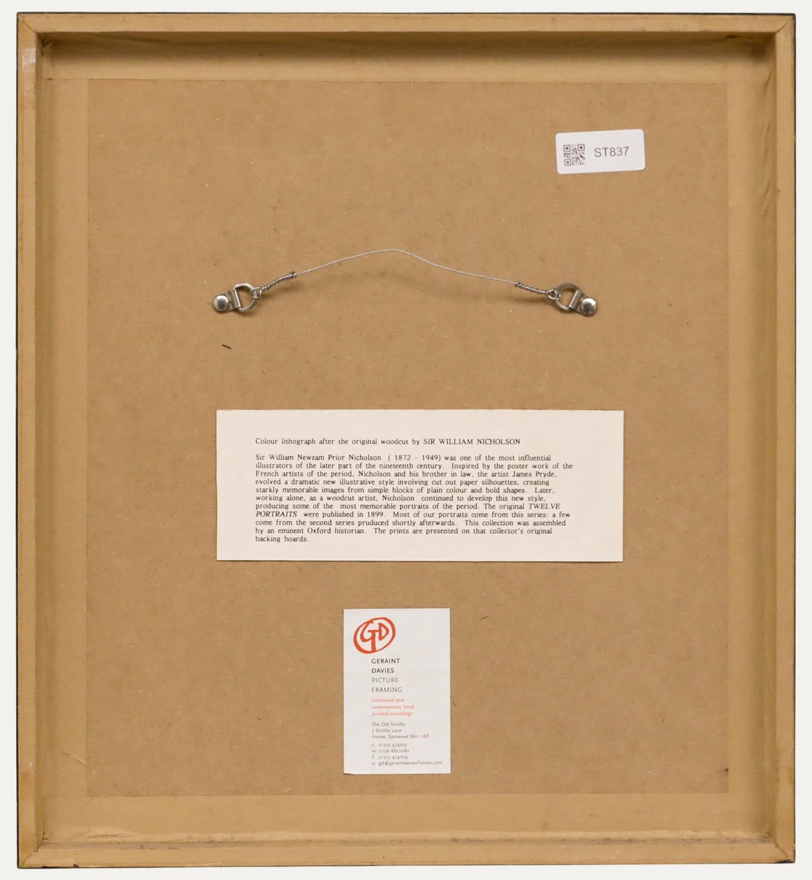 Sir William Nicholson (1872-1949)- Early 20th Century Lithograph Prince of Wales For Sale 2