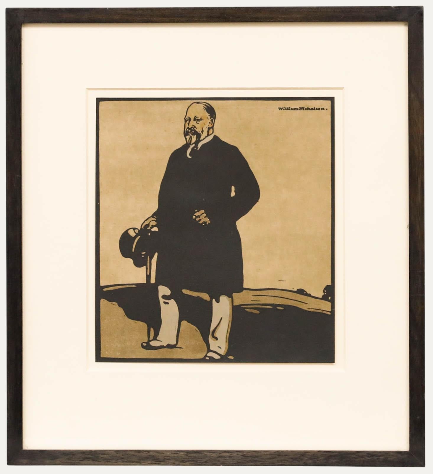 Sir William Nicholson (1872-1949)- Early 20th Century Lithograph Prince of Wales