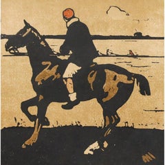 Sir William Nicholson (1872-1949) - Framed Early 20th Century Lithograph, April