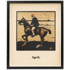 Sir William Nicholson (1872-1949) - Framed Early 20th Century Lithograph, April