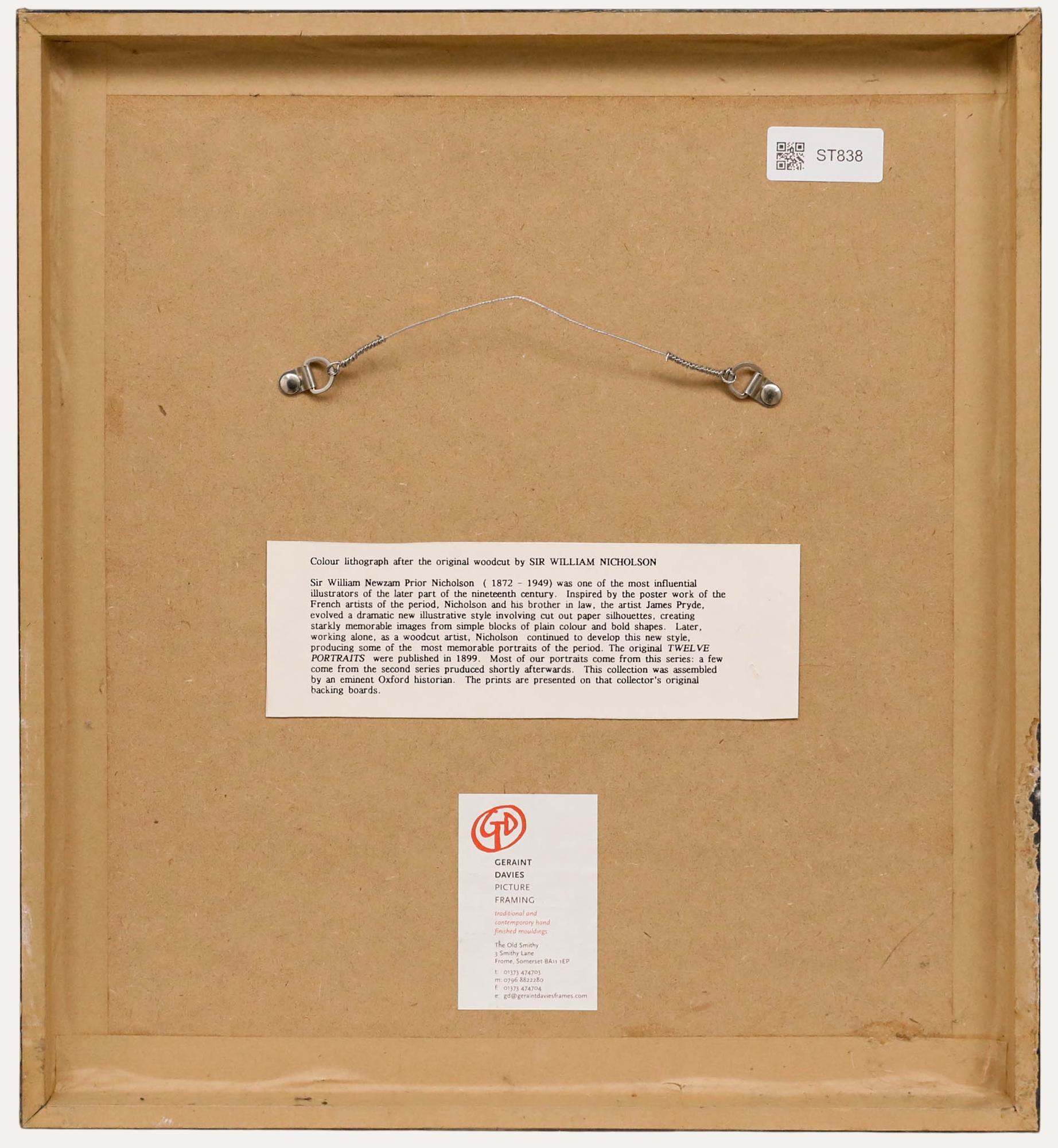 Sir William Nicholson (1872-1949) - Lithographie, Archevêque de Canterbury en vente 2