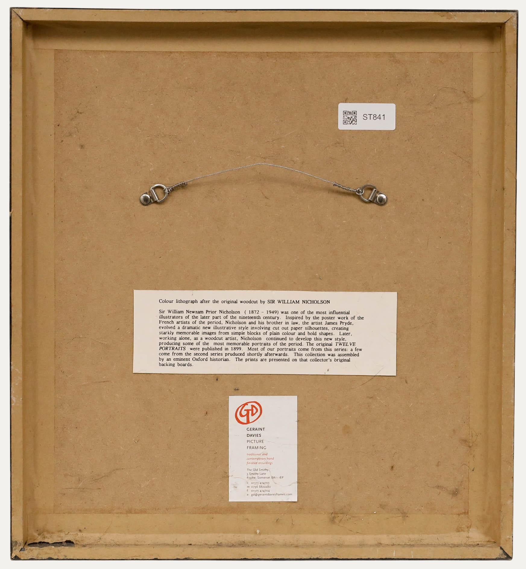 Sir William Nicholson (1872-1949) - Lithographie, Joseph Chamberlain im Angebot 2