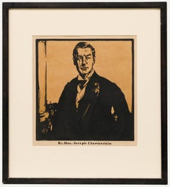 Sir William Nicholson (1872-1949) - Lithograph, Joseph Chamberlain