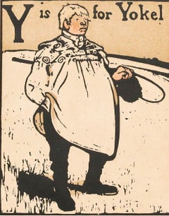 Sir William Nicholson - Early 20th Century Lithograph, Y is for Yokel