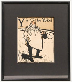 Sir William Nicholson - Early 20th Century Lithograph, Y is for Yokel