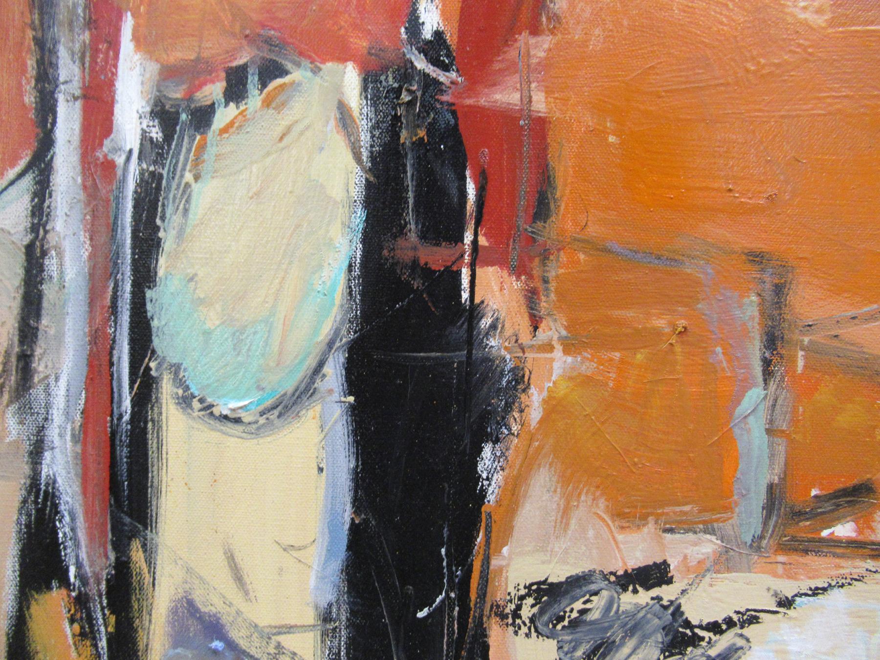 FIRST LIGHT (1 of 3), Signed Contemporary Abstract Expressionist Painting For Sale 3