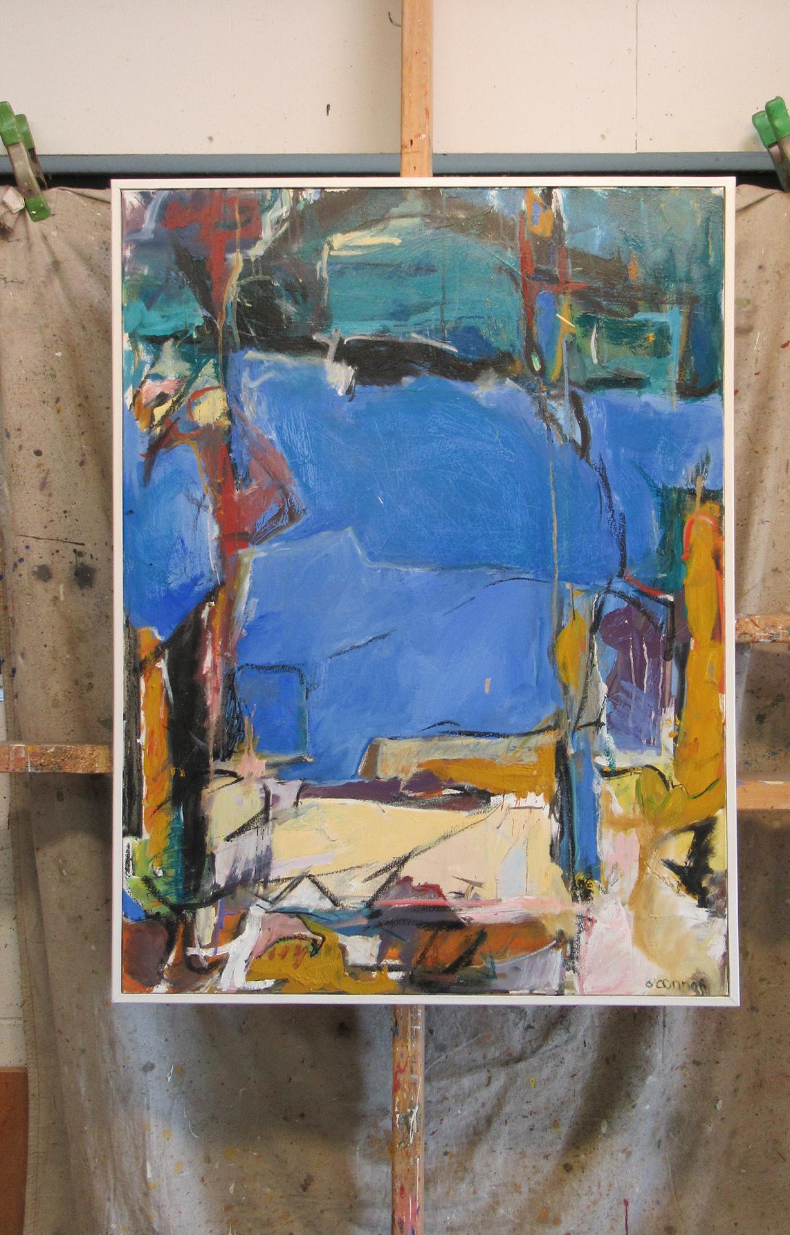 FIRST LIGHT (2 of 3), Signed Contemporary Abstract Expressionist Painting For Sale 10
