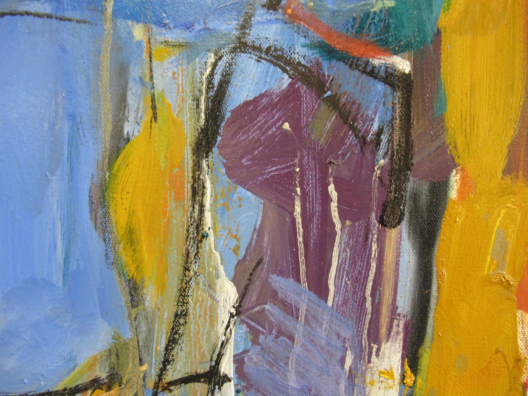FIRST LIGHT (2 of 3), Signed Contemporary Abstract Expressionist Painting For Sale 2