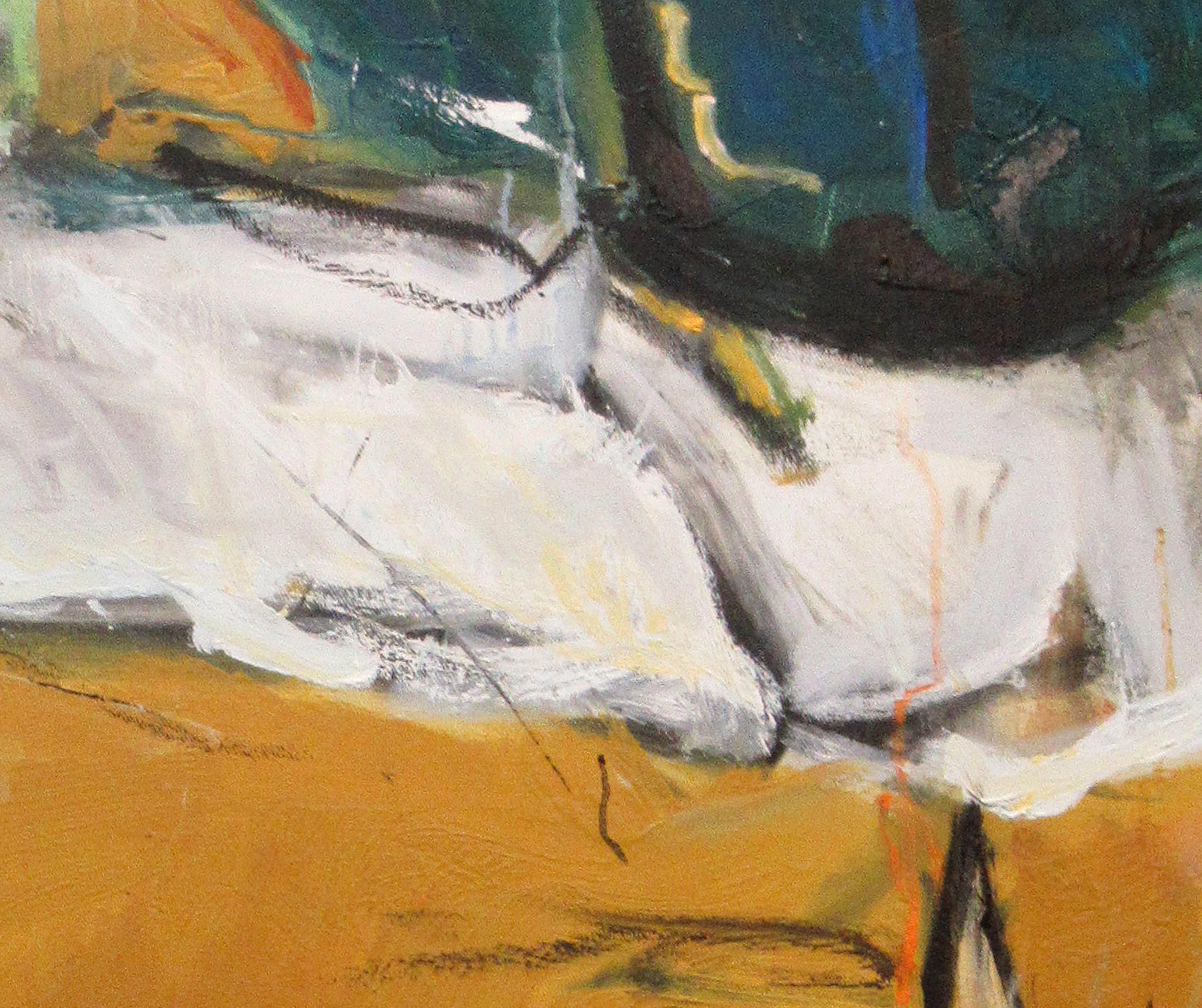 FIRST LIGHT (3 of 3), Signed Contemporary Abstract Expressionist Painting - Brown Abstract Painting by William O'Connor