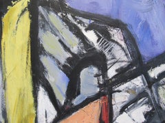 FORD, Original Signed Contemporary Abstract Expressionist Oil Painting on Canvas