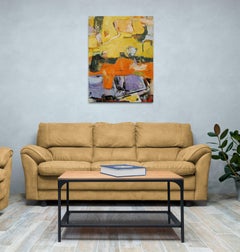 THE CATS PATH HOME, Original Contemporary Abstract Expressionist Painting