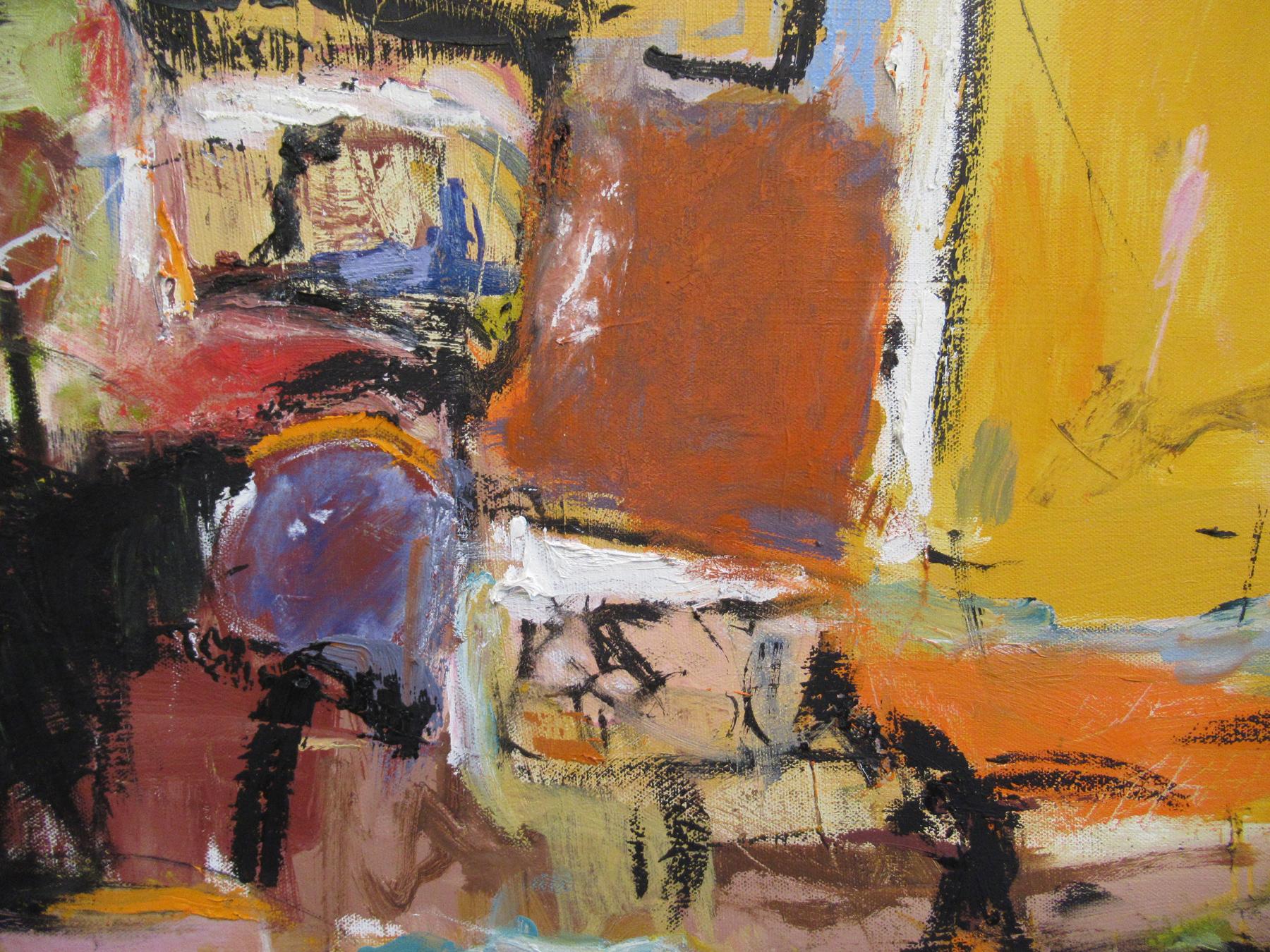 WILD HORSES-1, Pittura contemporanea espressionista originale firmata in vendita 7