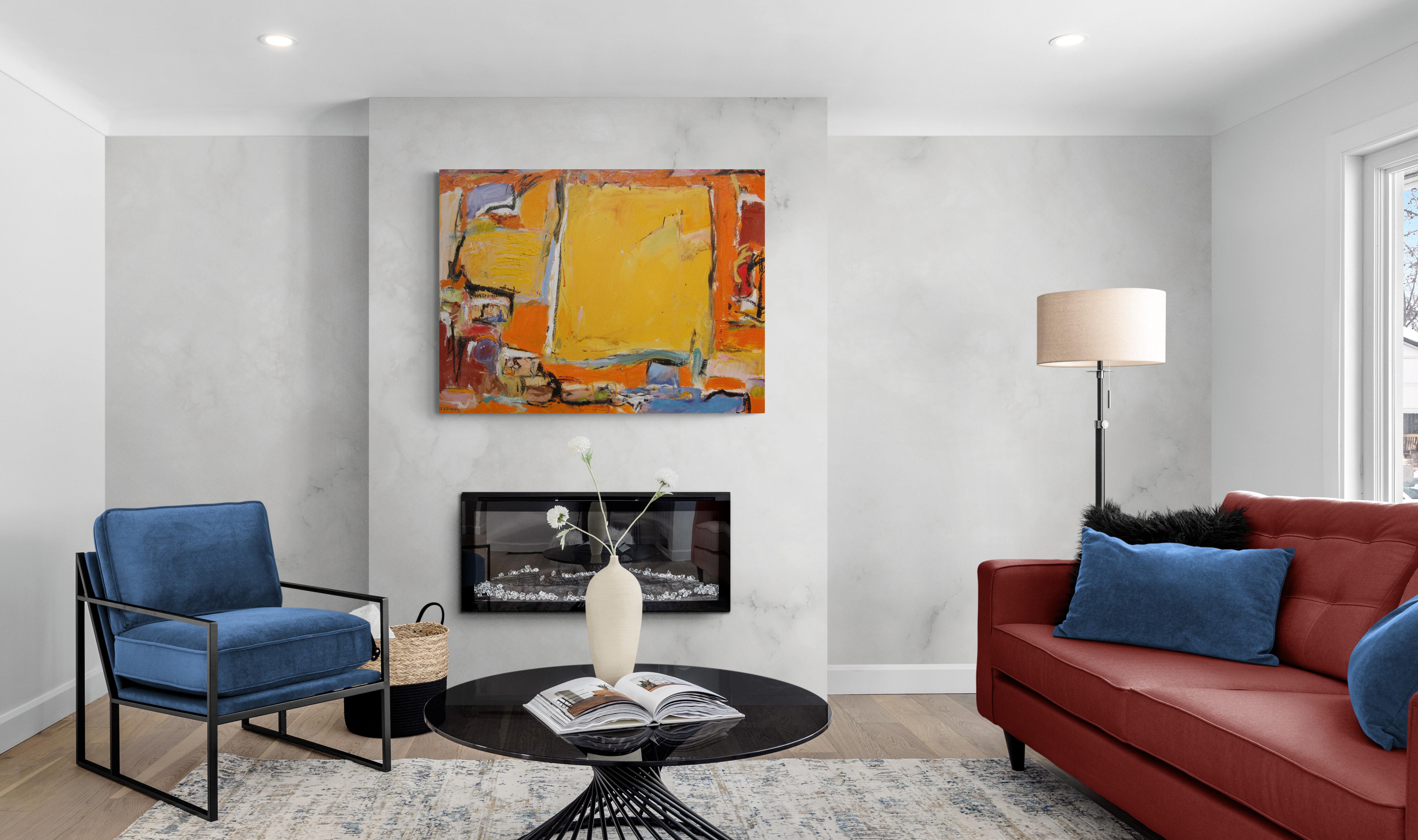 WILD HORSES-1, Pittura contemporanea espressionista originale firmata - Painting di William O'Connor