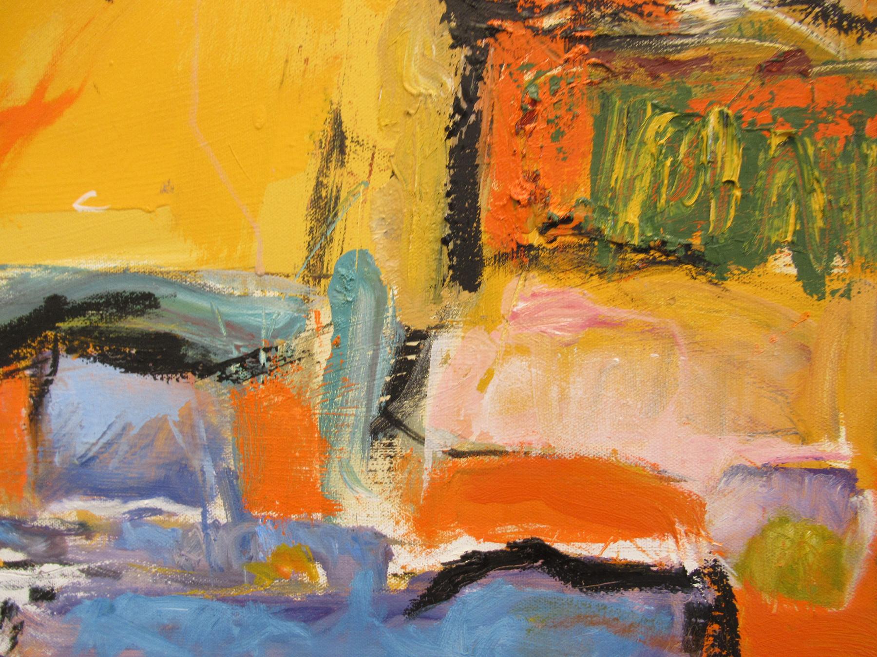 WILD HORSES-1, Pittura contemporanea espressionista originale firmata in vendita 4