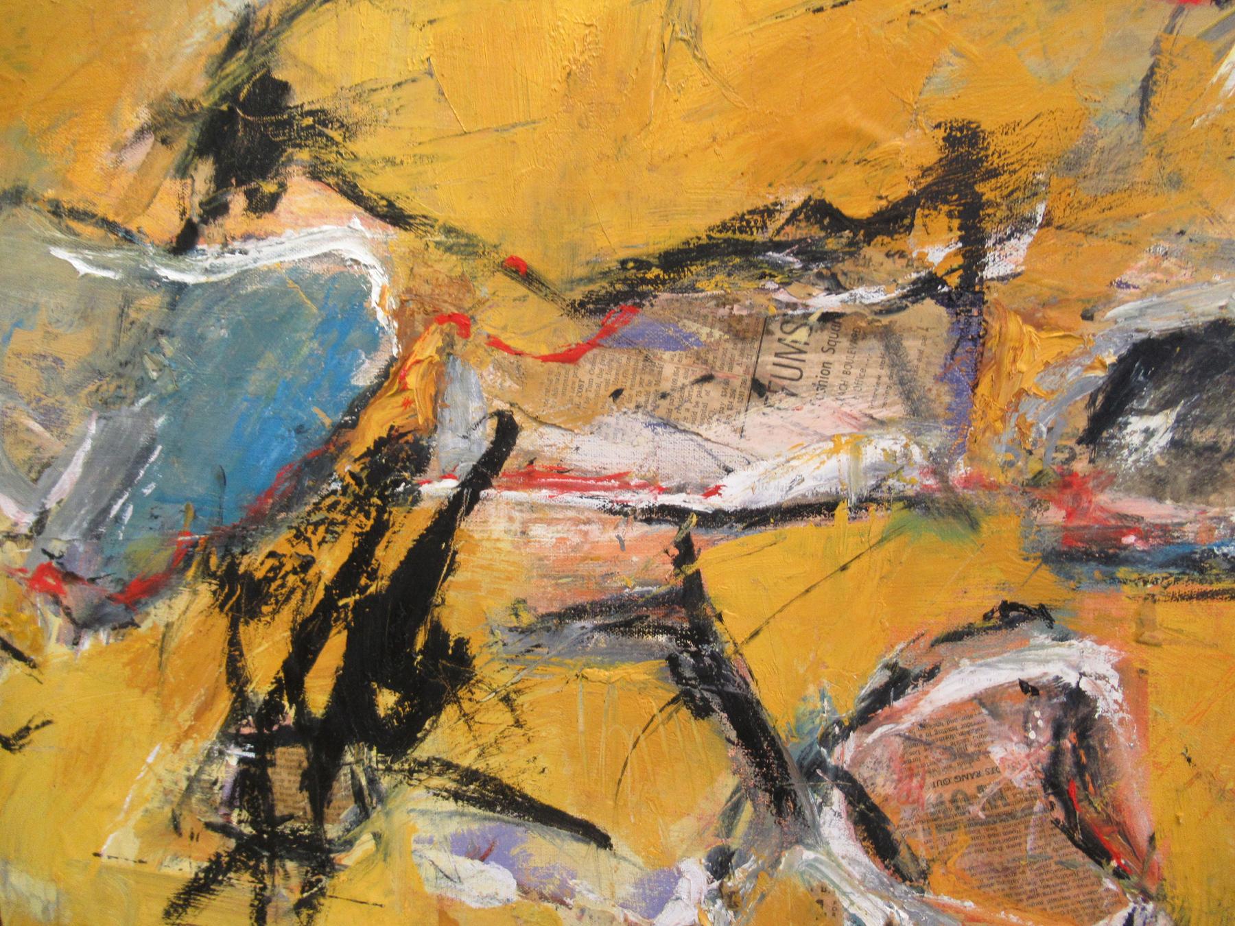 WILD HORSES-2, Original Signed Contemporary Abstract Expressionist Painting For Sale 10