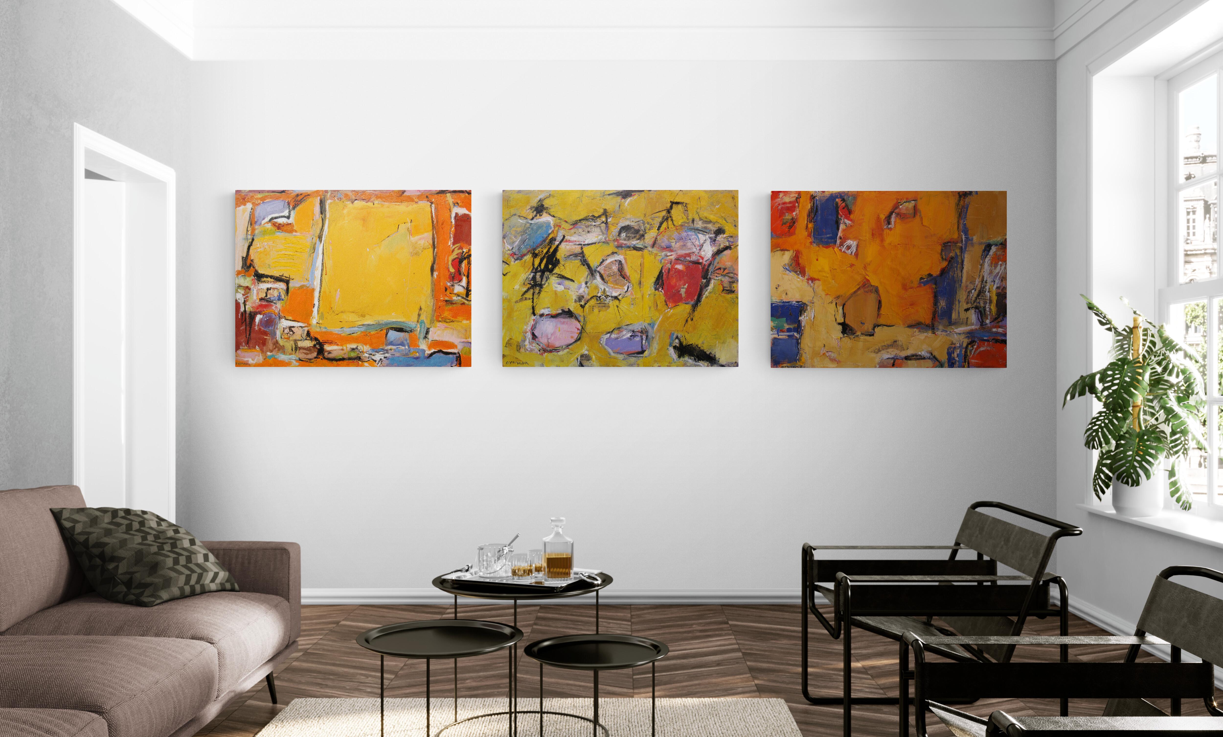 WILD HORSES-2, Pittura contemporanea espressionista originale firmata in vendita 1