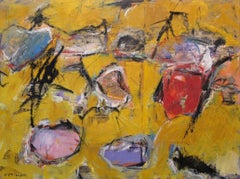 WILD HORSES-2, Original signiertes zeitgenössisches Gemälde des abstrakten Expressionismus
