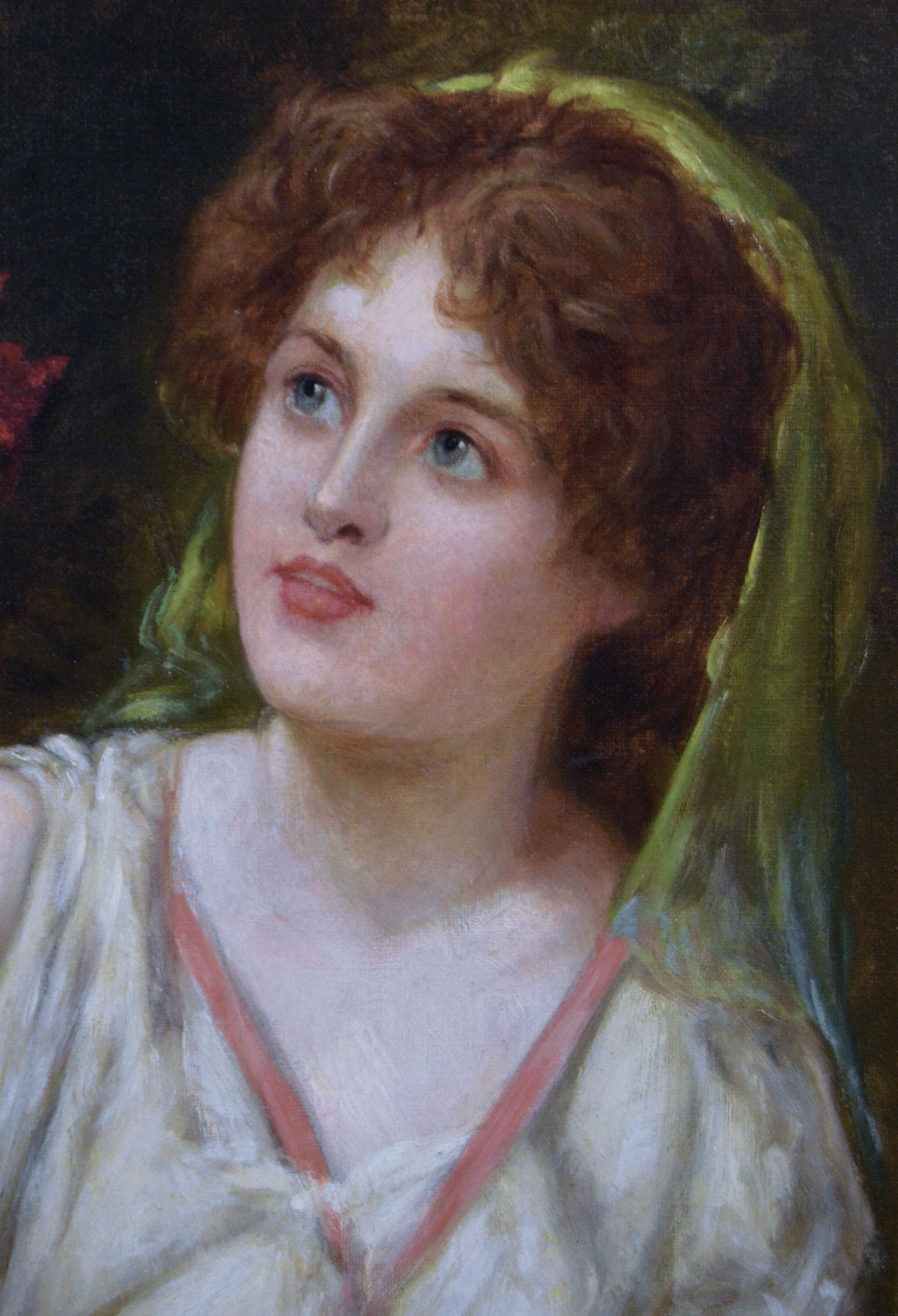William Oliver
Britannico, (1823-1901)
Un bouquet di rose
Olio su tela, firmato
Dimensioni dell'immagine: 36 pollici x 24 pollici
Dimensioni comprensive di cornice: 47,25 pollici x 35,25 pollici 

Splendido ritratto di tre quarti di una giovane