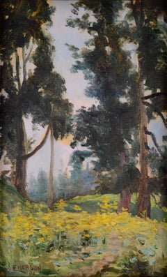 Through the Trees, Early 20th Century California Landscape, William Otto Emerson