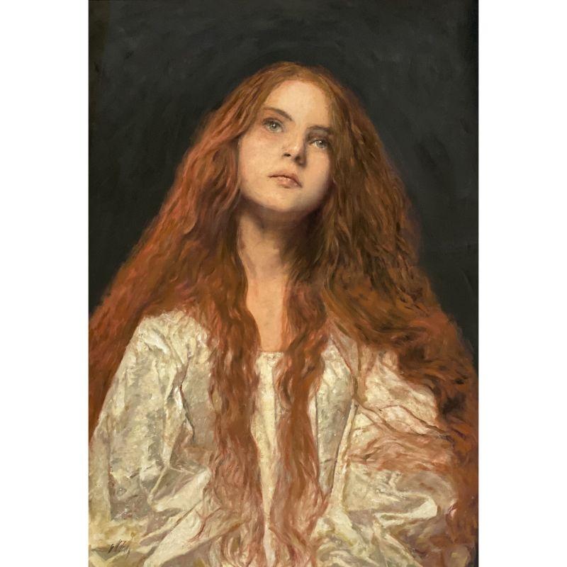 Amor Aeternus, peinture  l'huile sur toile - Painting de William Oxer F.R.S.A.