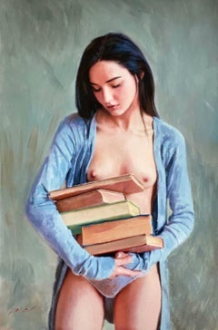 Poésie, peinture, huile sur toile