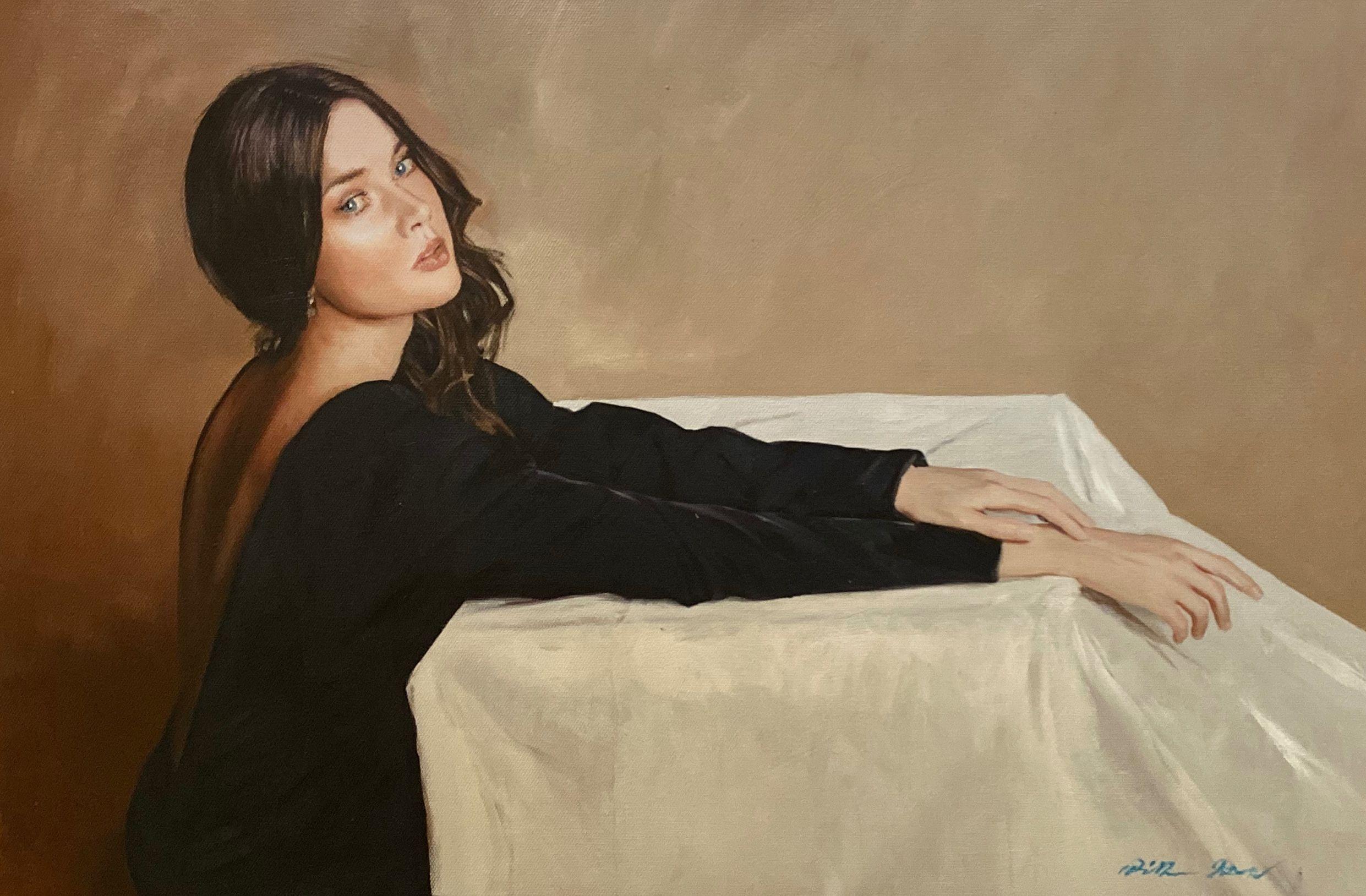 'Raggiungere', Pittura, Olio su tela - Painting di William Oxer F.R.S.A.