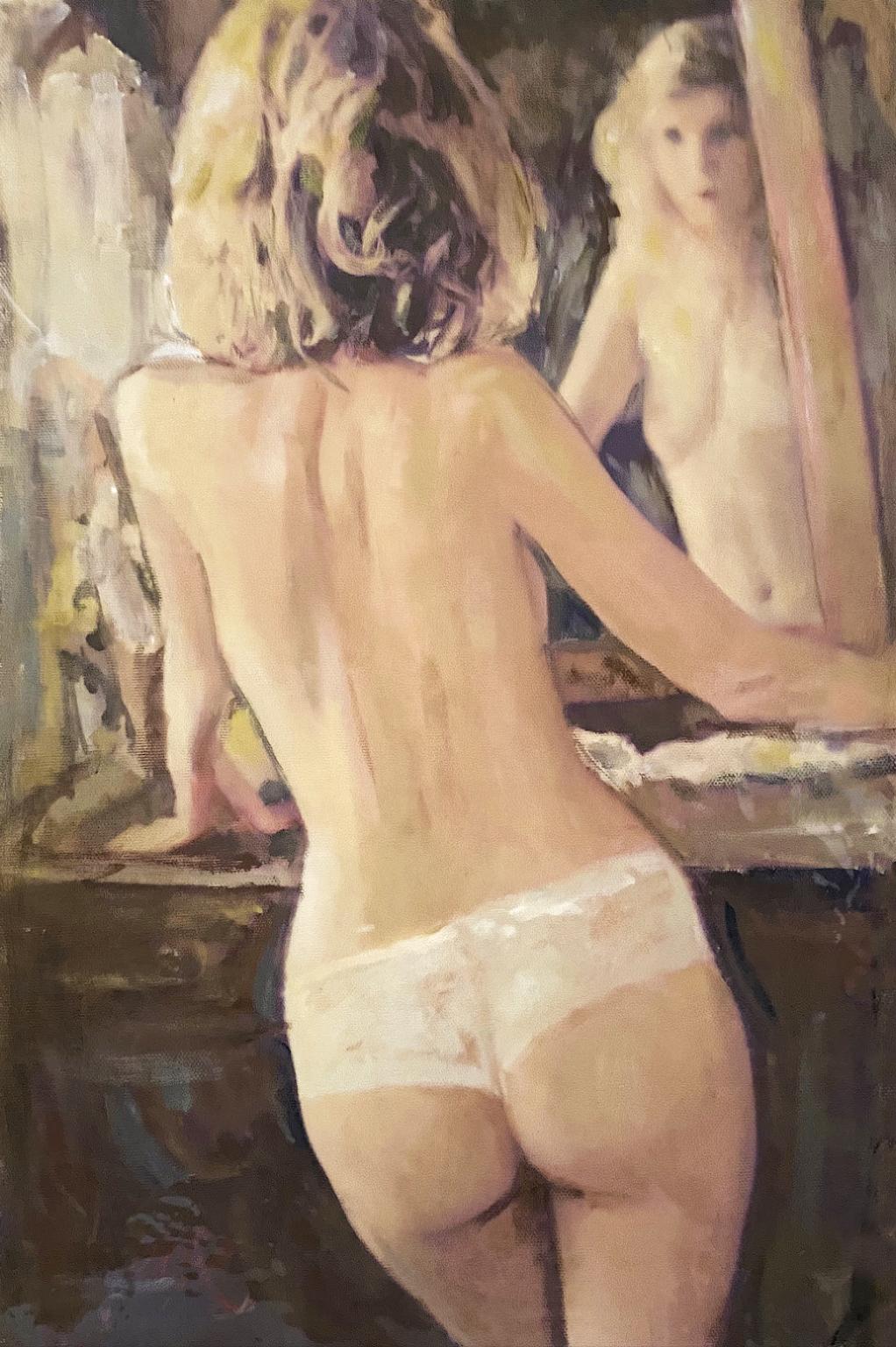 Redenzione, Pittura, Olio su tela - Painting di William Oxer F.R.S.A.