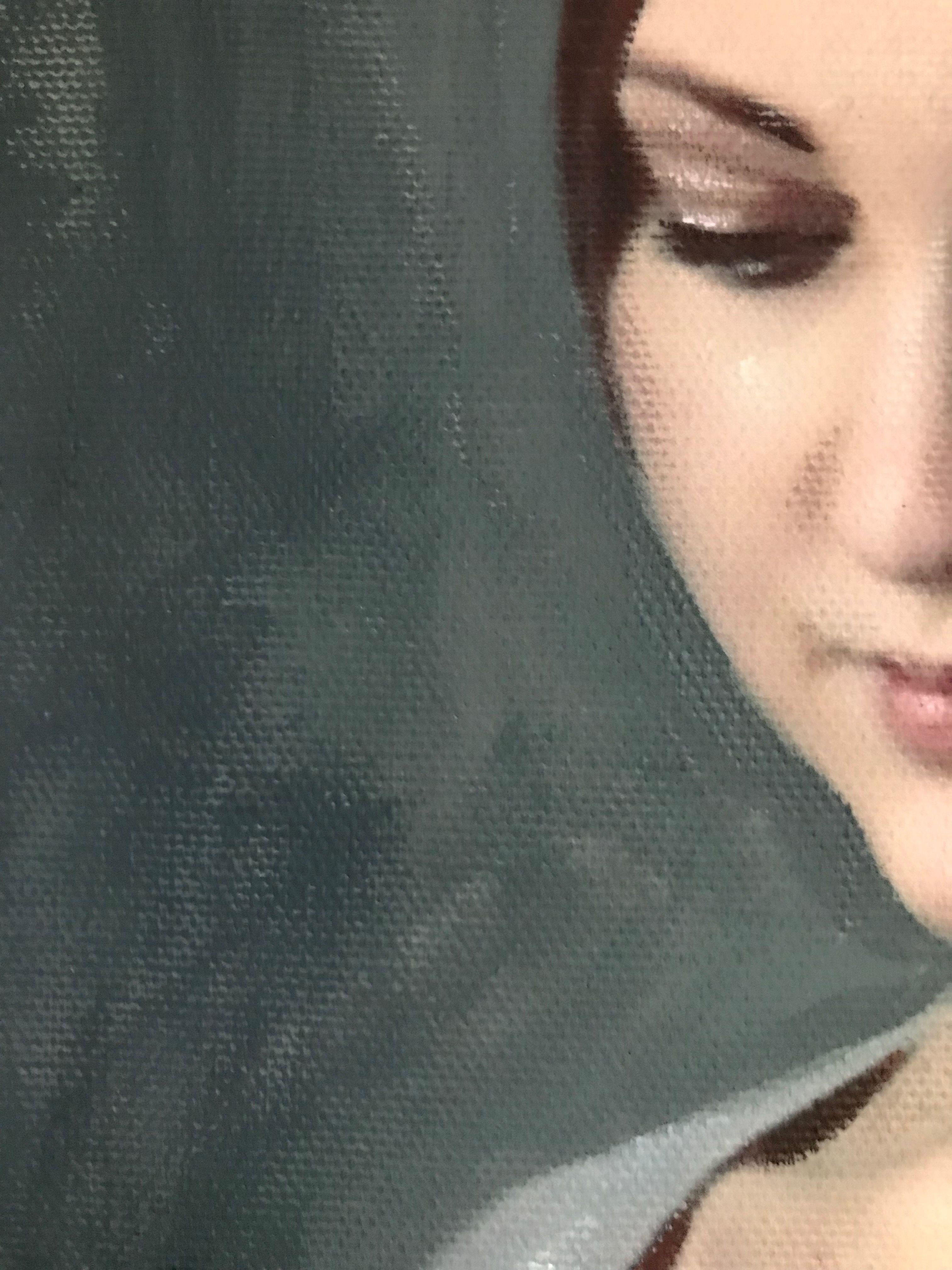 Gorrión de alas plateadas, Pintura, Acrílico sobre lienzo - Painting Otro estilo de arte de William Oxer F.R.S.A.