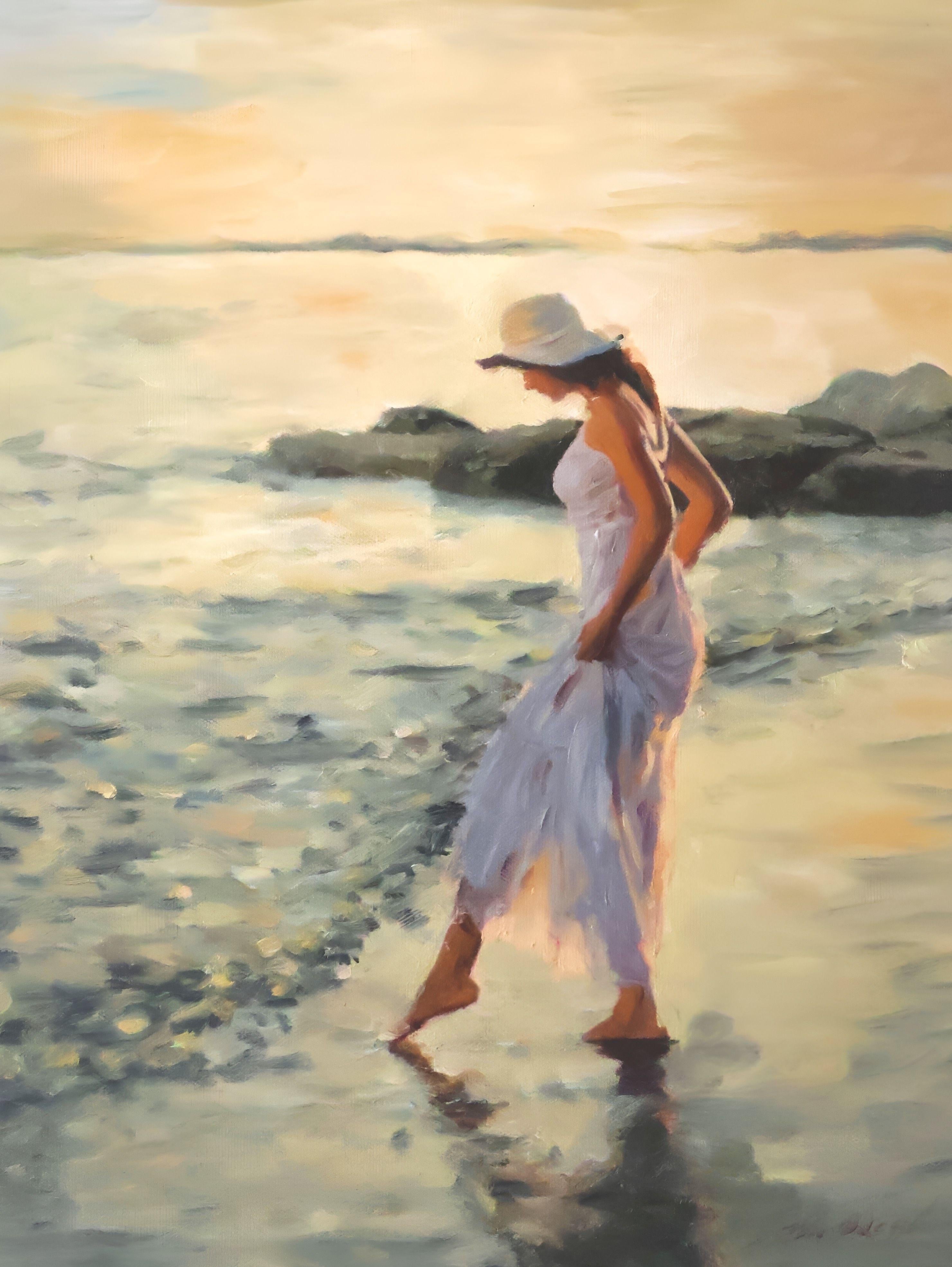 Test Test", Pittura, Olio su tela - Painting di William Oxer F.R.S.A.