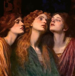 'The Ecstasy Of The Three Graces', Painting, Oil on Canvas