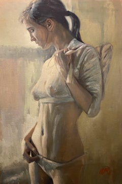 The Thoughtful Dancer, Painting, Oil on Canvas