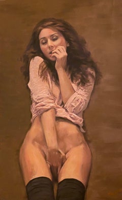 'Turning The Pages', Painting, Acrylic on Canvas