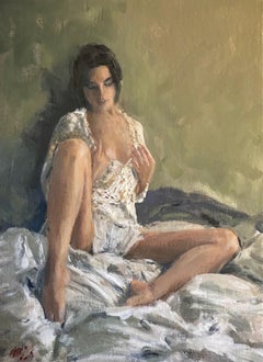 Dispiegare il suo cuore, Pittura, Olio su tela