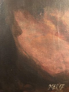 Une étude pour l'« Jeune éternel », peinture, acrylique sur toile