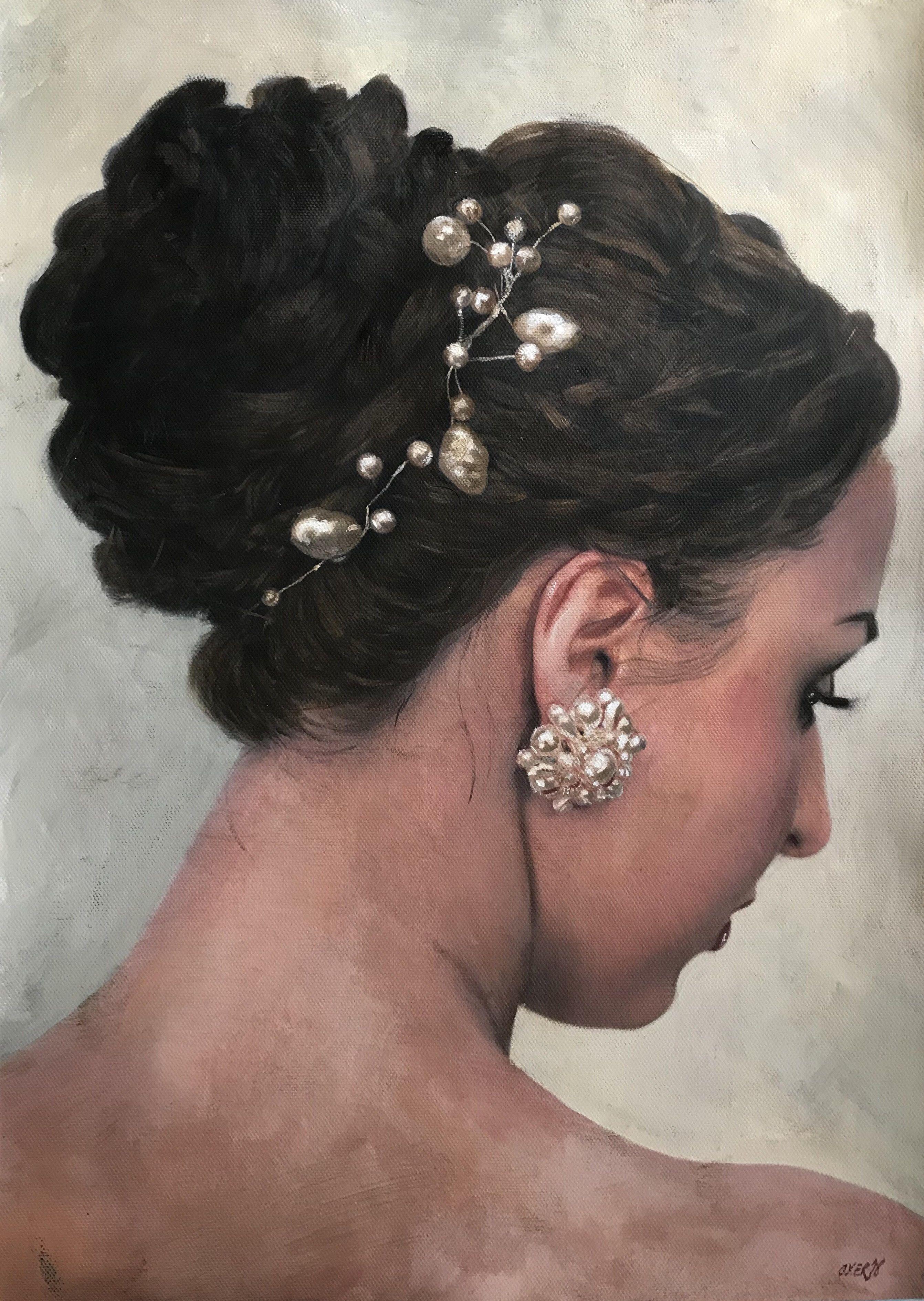 La Debutante, Pintura, Acrílico sobre lienzo - Painting de William Oxer