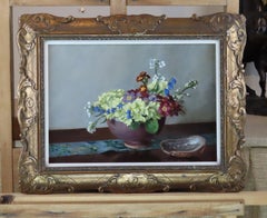 Original Oil on Canvas. William P. Canton Woodville, "A Cottage Nosegay"