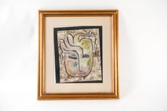 William P. Katz, "La signora della foresta" Tecnica mista su carta, 1991