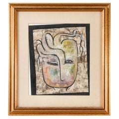 William P. Katz, "The Lady of the Forest" Mixed Media on Paper, 1991